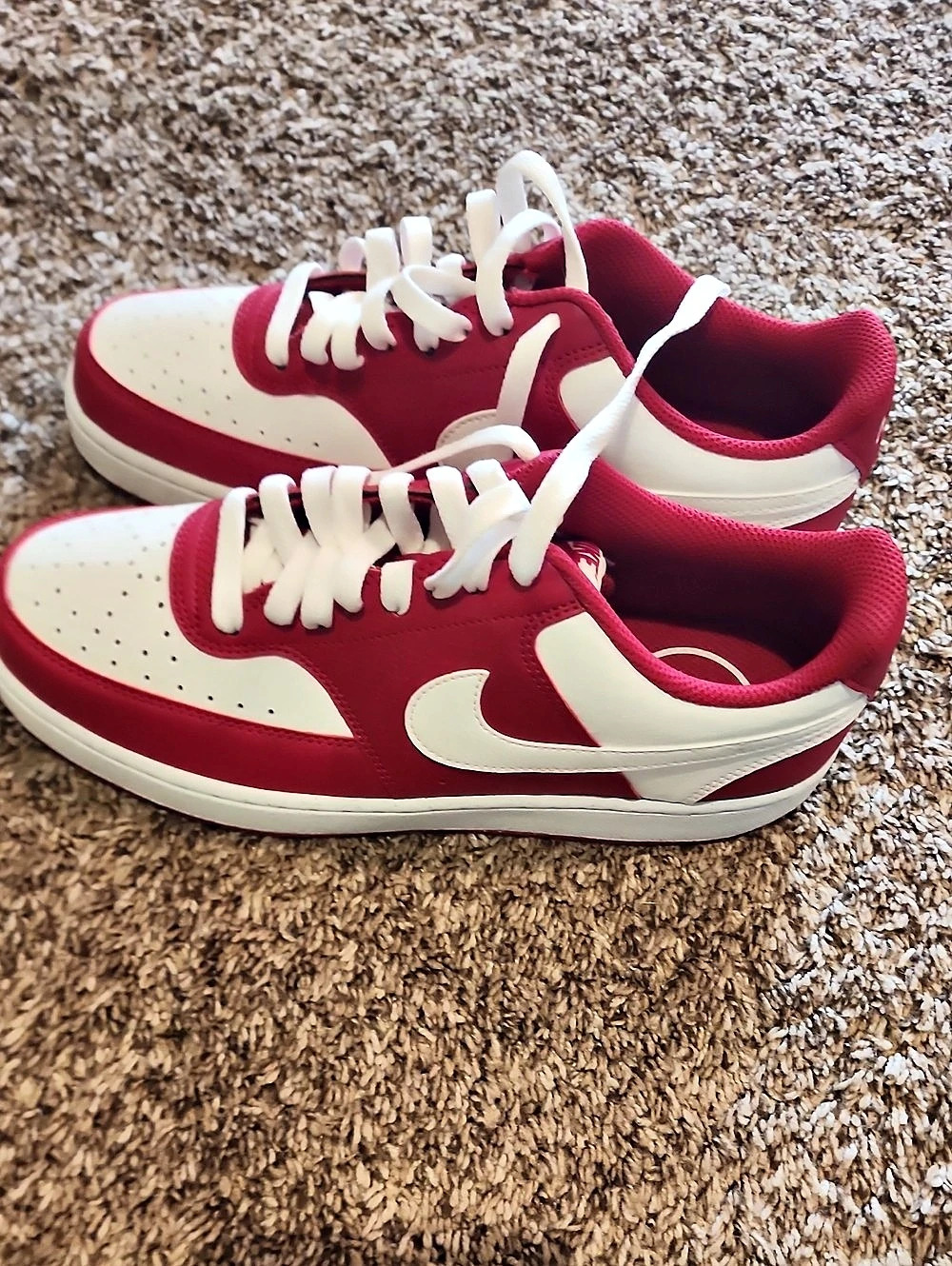 Nike Court Vision Low White University Red Sneakers